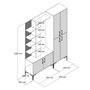 Hanah Home Viyana DA - Walnut
